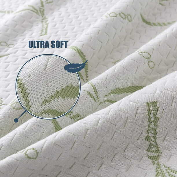 16" Fitted Deep Pocket Breathable & Comfortable Cooling waterproof bamboo mattress protectors manufacture