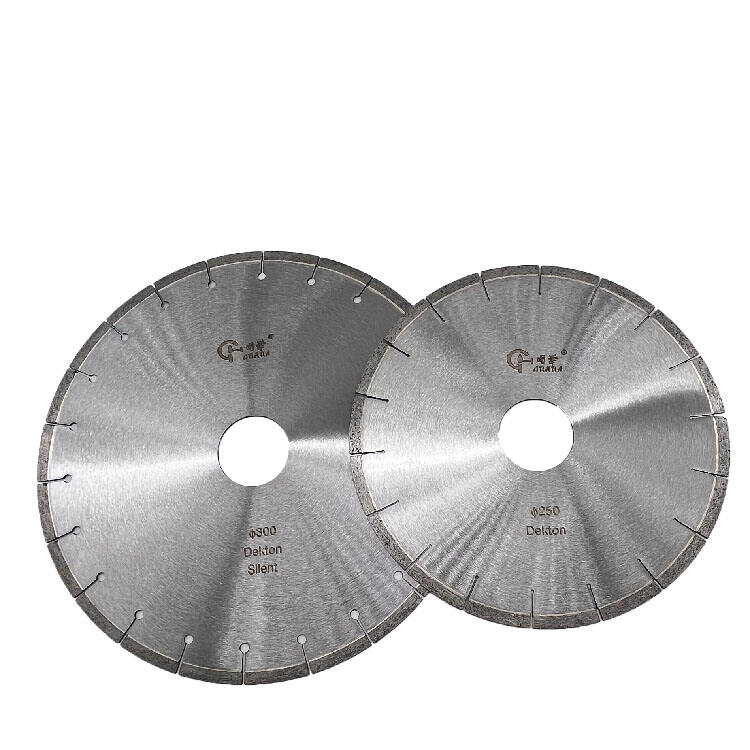 GuHua High Frequency Lower Noise Sintered Diamond Cutting Disc Circular Saw Blades for Dekton manufacture