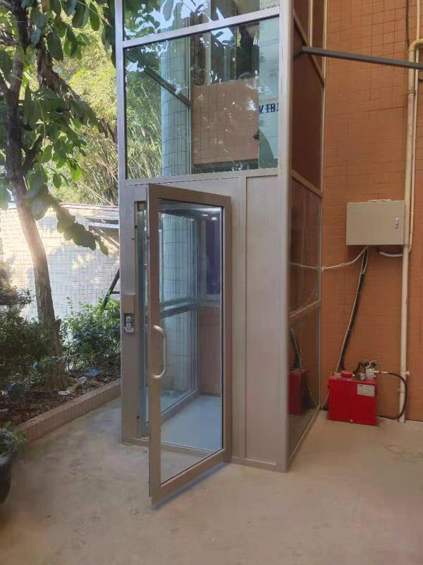 Customized Vertical 400Kg~2000Kg Indoor/Outdoor Home Mini Lift Electric Hydraulic Home Elevator factory