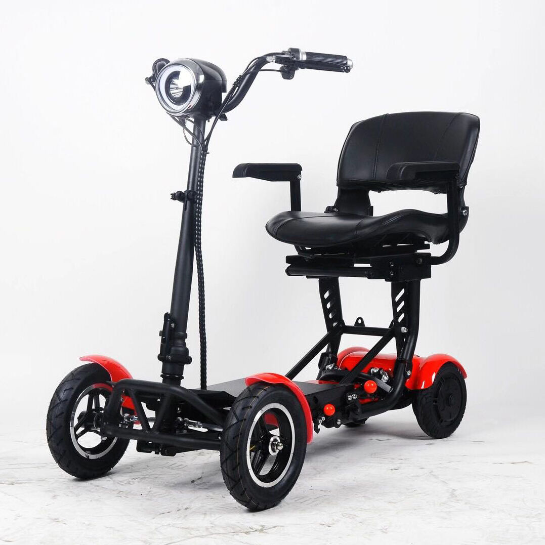 KSM-905B Foldable Portable 4 Wheels Electric Scooter Lightweight Disabled Mobility Scooter for Elderly