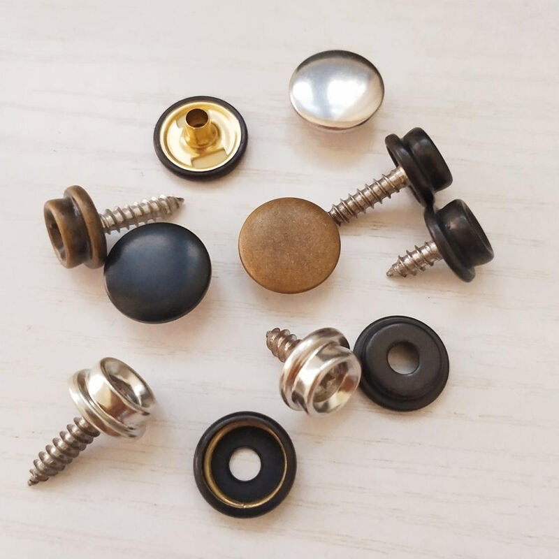 Garment accessories metal fastener snap button with screw
