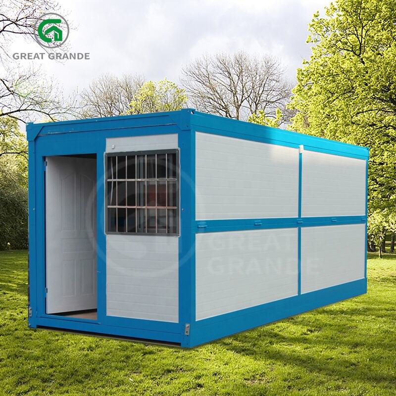 Grande Tiny Portable Shipping Container Office Garage Factory Foldable Mobile House Folding Container Houses factory