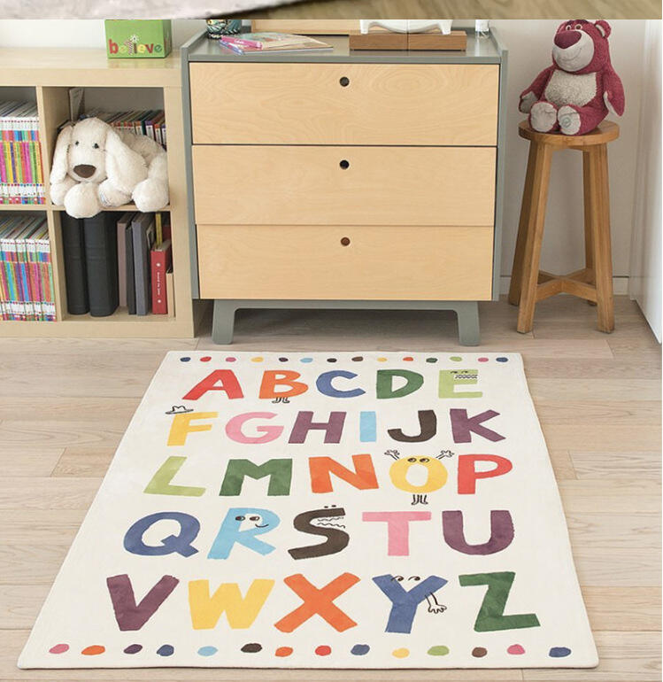 Machine Washable Rainbow Area Carpet and Rugs for Kids Living Room Kids Pets Friendly details