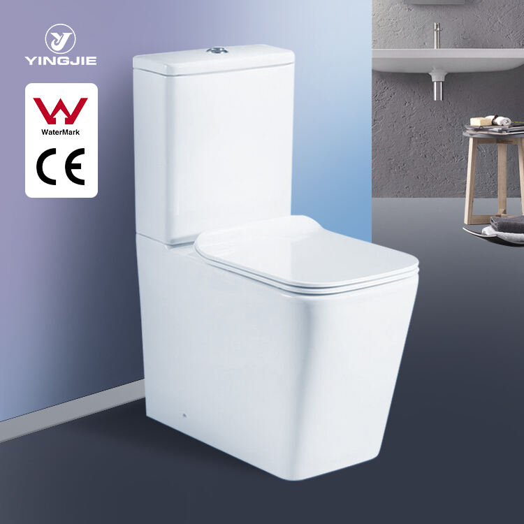 watermark Certificate Bathroom closestool hotel UF Seat commode Ceramic Two Piece Toilet manufacture