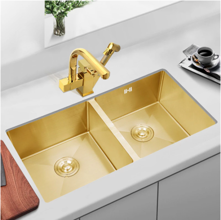 Gudsink kichen sink gold nano 304 kitchen workstation built-in layer topmount amazon double  bowl kitchen sink