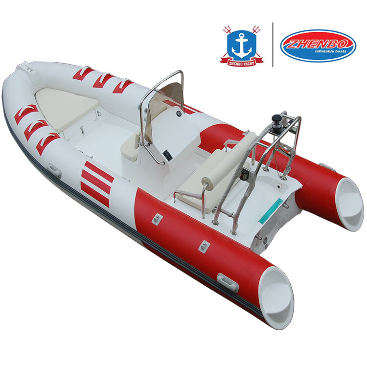 High Quality 18ft Fiberglass Boat with ladder seat floor accessories rib boat manufacture