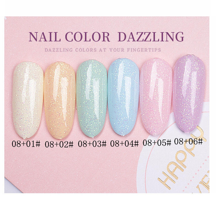 HONEY GIRL High Quality Macaron Color Gel Nail Polish Set Manicure Salon UV LED Home DIY Nail Art Set factory