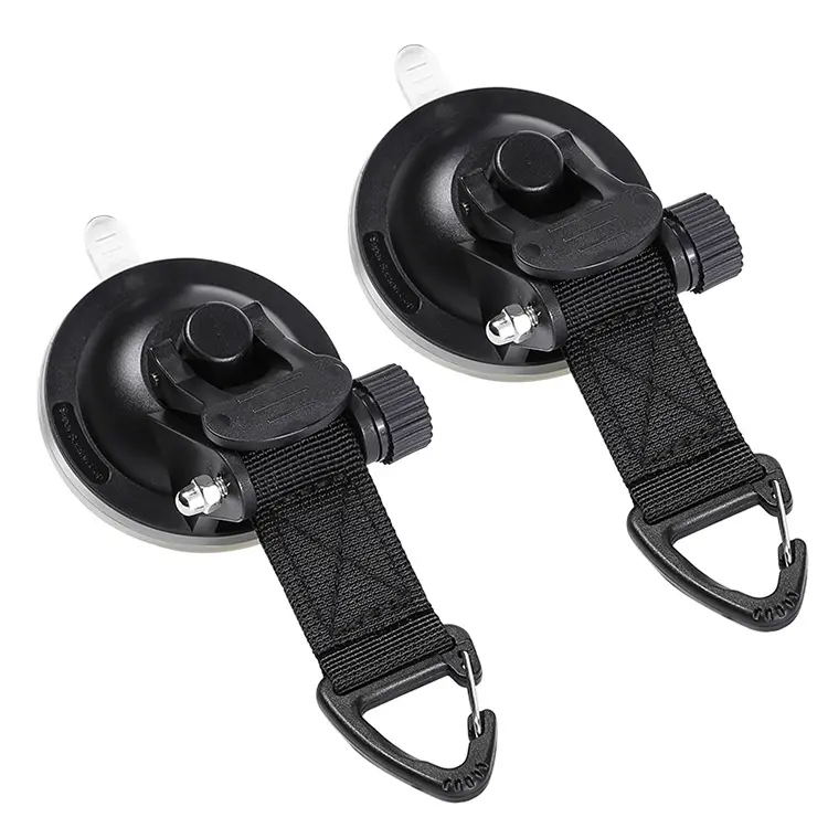 Reusable Outdoor strong suction cup hook car tent fixing hook car window anchor securing hook manufacture