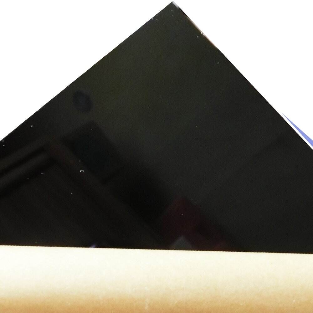 Black cast acrylic colored sheet plexiglass details