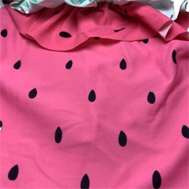 Watermelon Printed Girls Swimwear With Hat supplier