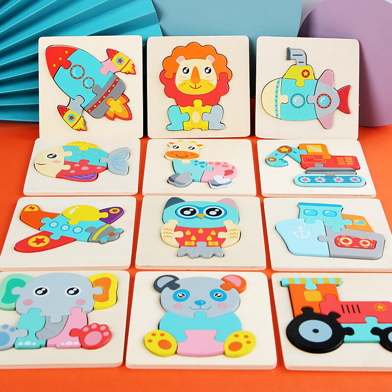 Wooden Animal Puzzles Board for Toddlers Learning toy