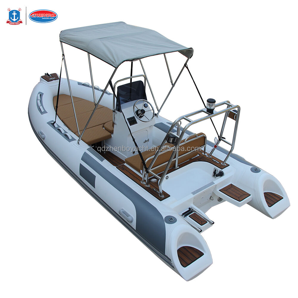 4.8m Rib Boat With Outboard Motor Rib-480 With CE Certificate Inflatable Boat supplier