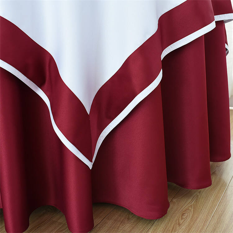 Cocktail tablecloths round plastic table cloth table covers wedding decoration manufacture