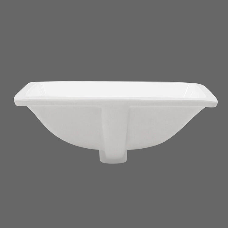 Cupc Bathroom Ceramic Sanitary Ware rectangular Under Counter Hand Wash Basin Ceramic Undermount Sink manufacture