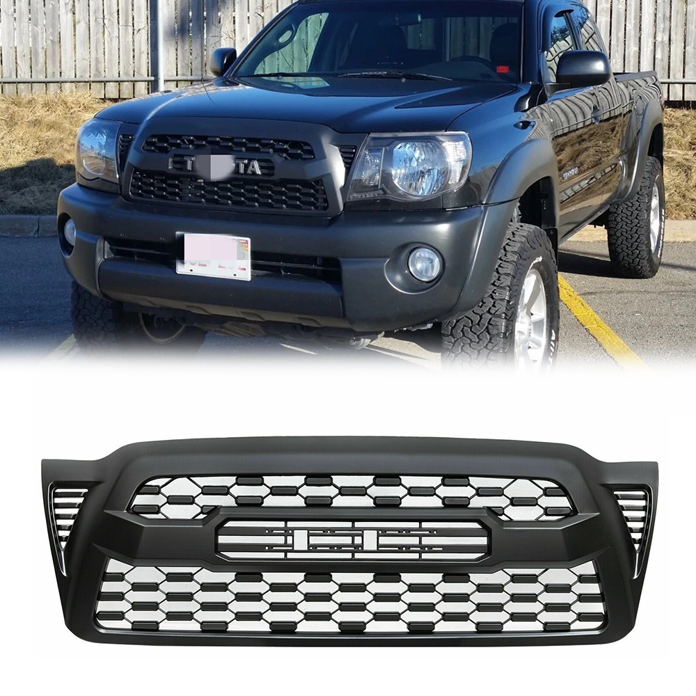 Spedking 2005-2011 accessories 4x4  body kit parts  TRD front bumper grille grill with light for toyota tacoma 05