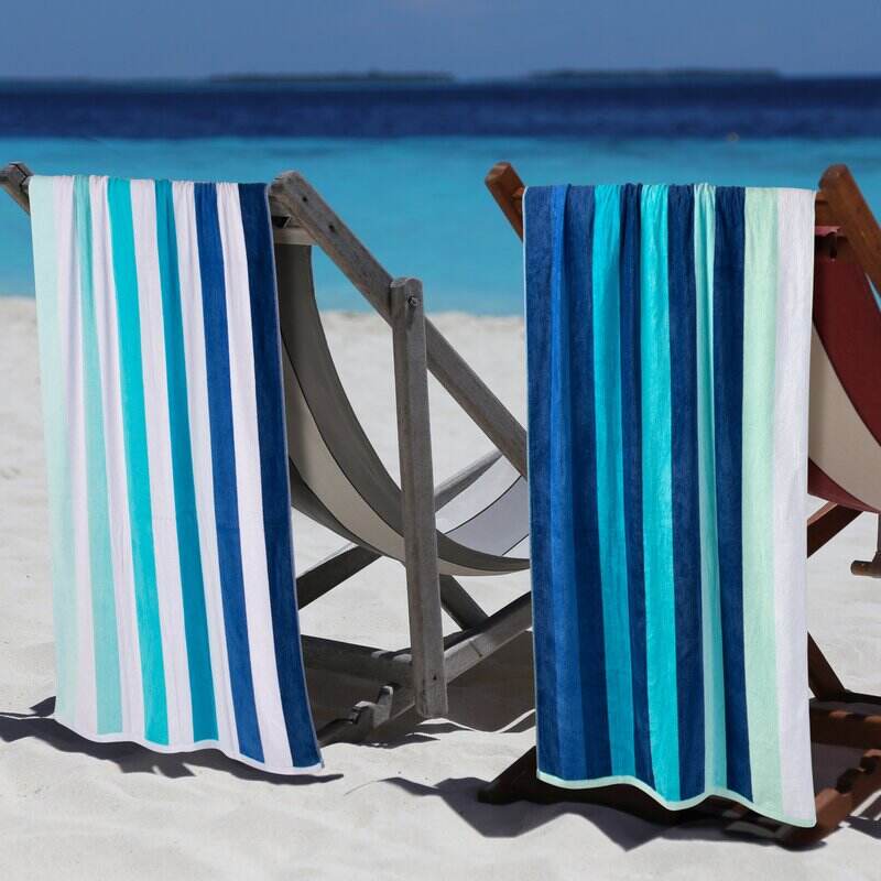 Reversible 100% Cotton Jacquard Bath Towel Customized Rectangle Shape for Beach and Pool Swimming for Babies Colorful Pattern supplier