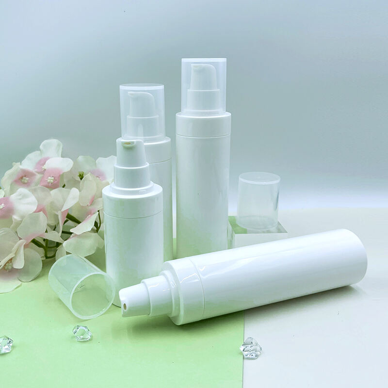 50ml 80ml 100ml 120ml Plastic cosmetic airless bottle PP lotion bottle pump for sale