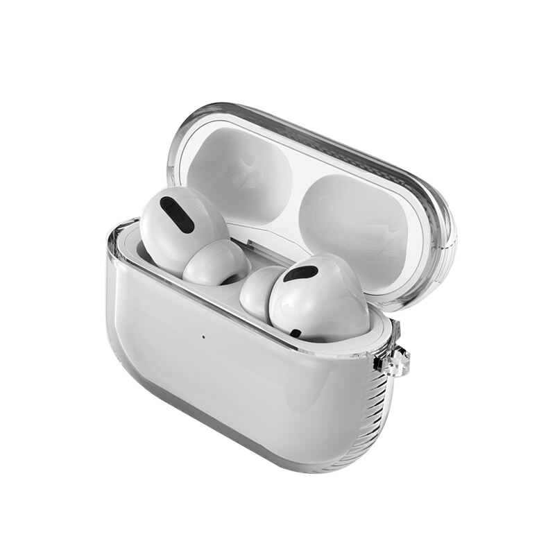 Laudtec Transparent Headset Earphone Shell Cell Clear Wireless Earbuds Case With Keychain For Airpods Pro 3 2 1 supplier