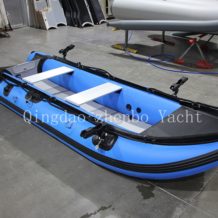 370cm Persons Pedal Canoe Kayak Boat Safety Easy to Carry pvc rowing boats factory