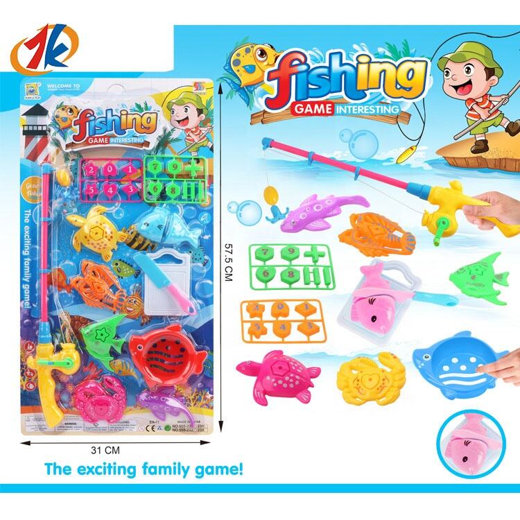 2024 new game set promotion gift classic kids mini ocean animal toys fishing suit set toys supplier