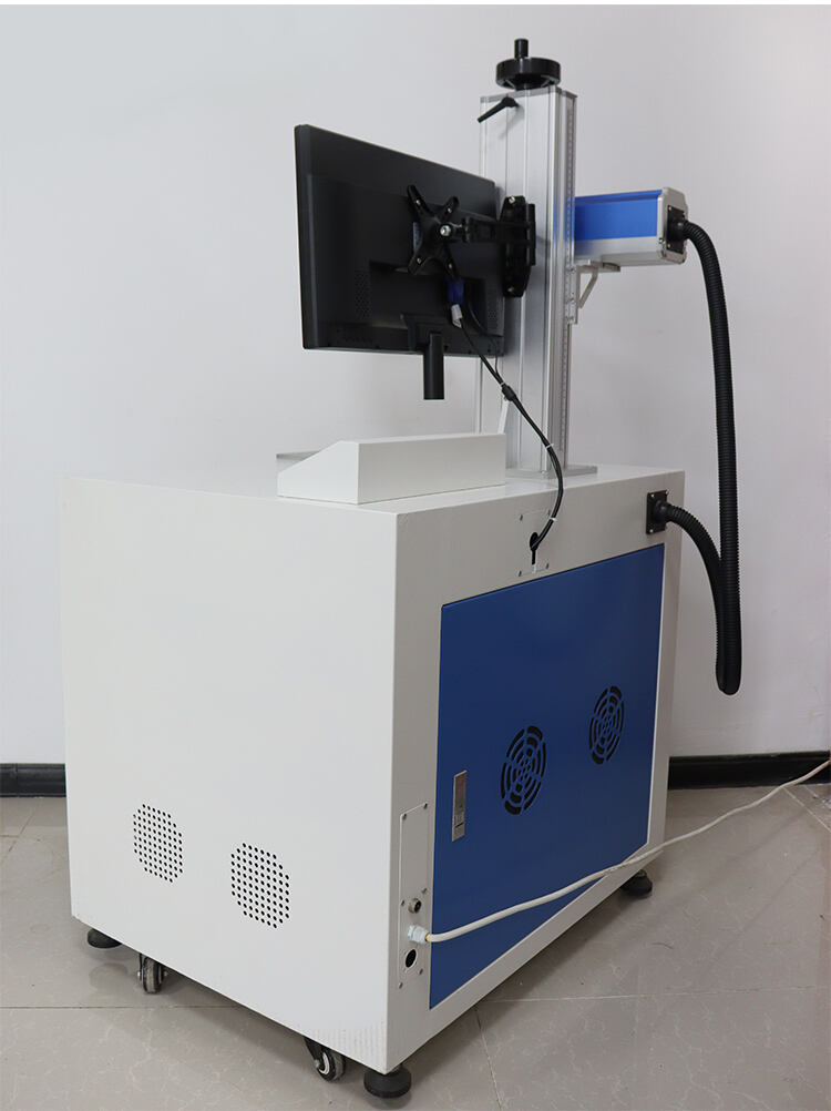 Cabinet type fiber laser marking machine 50w  factory