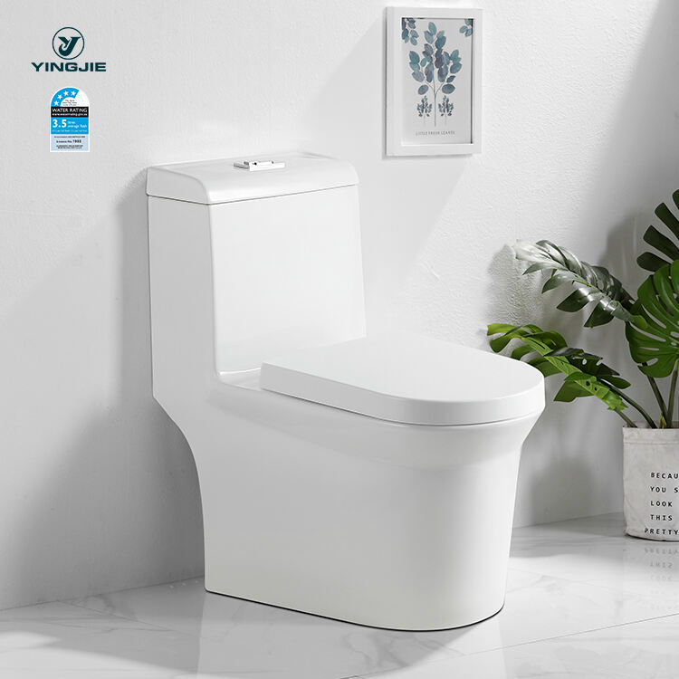 Factory wholesale sanitary ware bathroom water closet siphonic one piece ceramic s trap chinese girl wc toilet