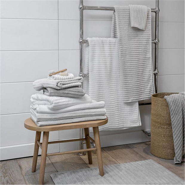 100% Cotton Ribbed Bath Hand Towels Sets Bath Sheets Spa Sauna Body Wrap Towels with Custom LOGO  70X140 700 GSM for Home Hotel details