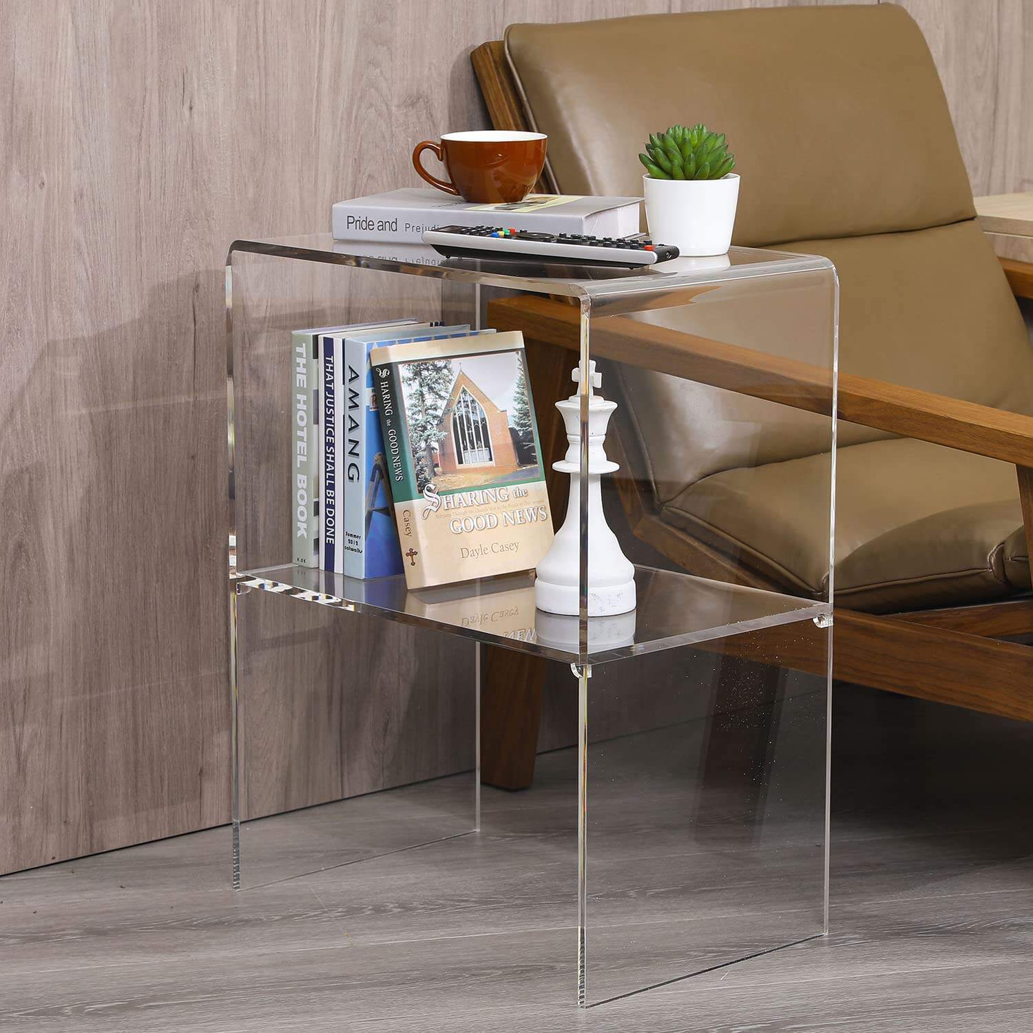 Customized  Acrylic Table Clear Acrylic Decorative End Table factory