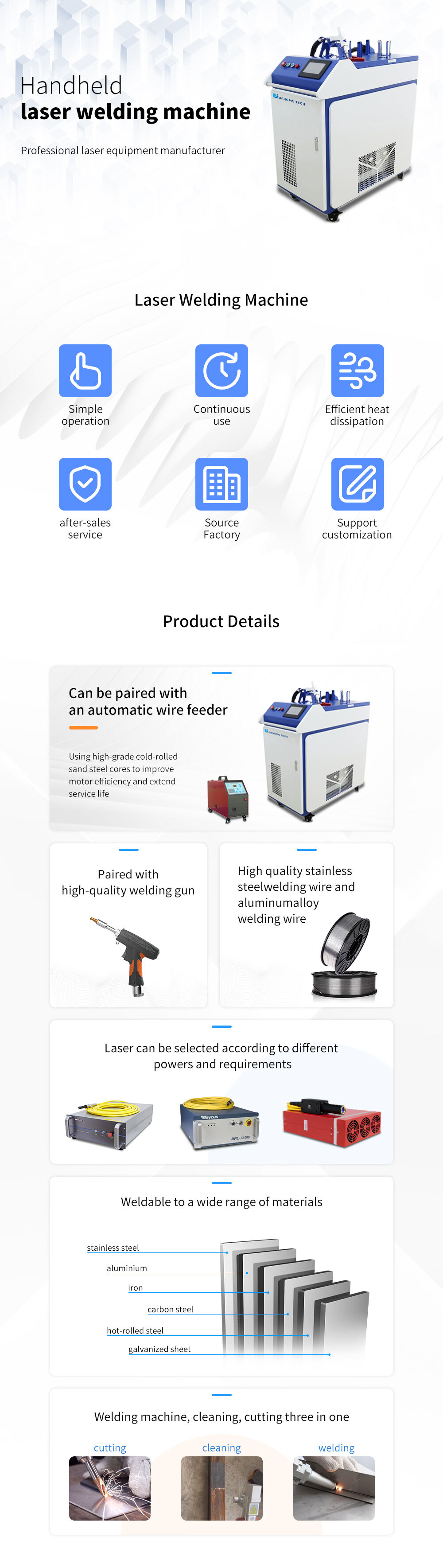 2023 Hot Sale laser Welder Fiber Transmission Laser Welding Machine Max Holding Laser 2000w Machine details