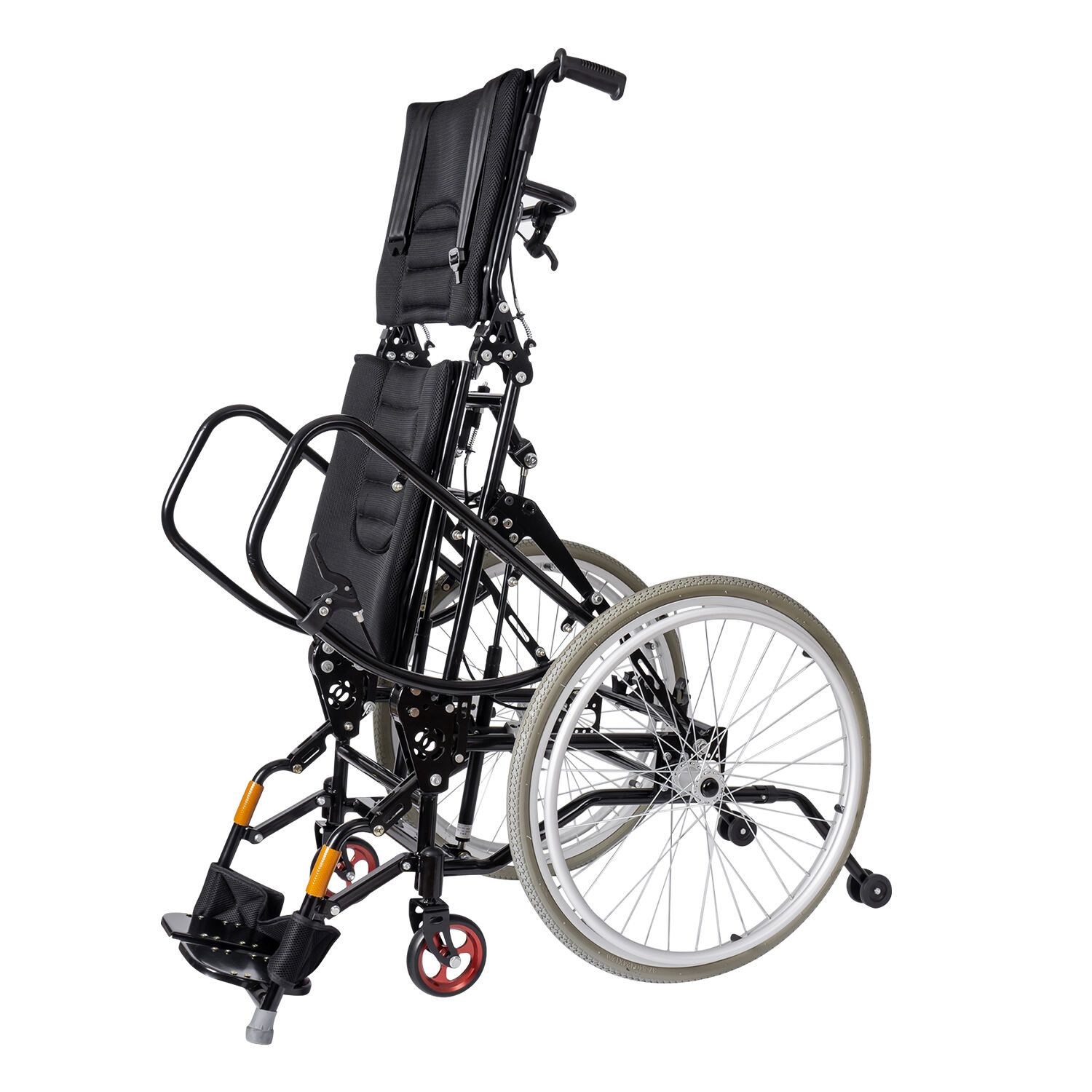 Cheap price foldable portable manual standing wheelchair can achieve self-help standing and perform rehabilitation exercises supplier