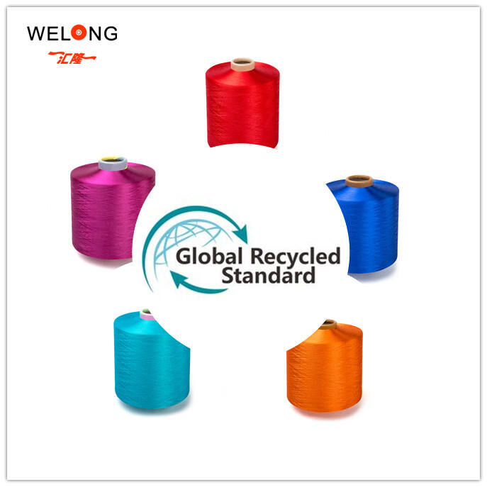 Factory wholesale 100% Recycle Polyester Filament Knitting FDY Yarn supplier