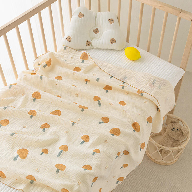 Super Soft Breathable 100% Cotton Swaddle Baby Muslin Blanket details