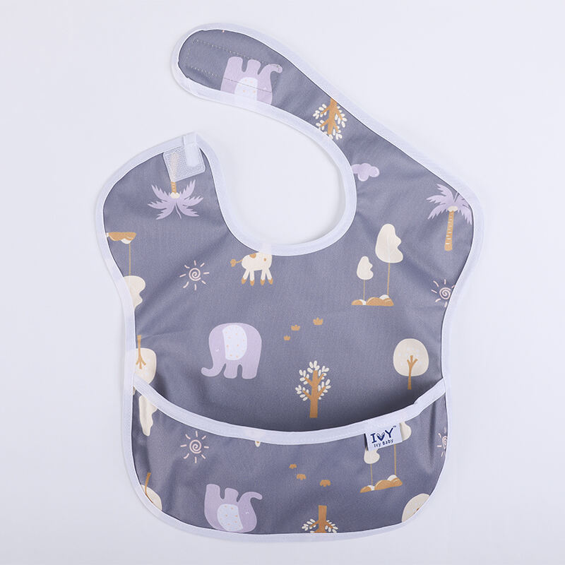 Infant Custom Printed Baby Apron Bib Weaning Smock Bib factory