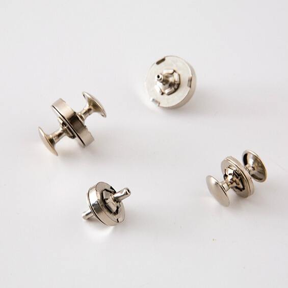 China factory custom double rivet metal magnetic snap button