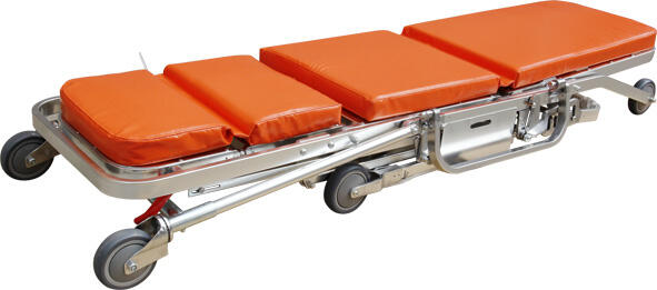 Hospital Surgical Patient Transfer Emergency Folding Trolley Ambulance Wheelchair Stretcher manufacture