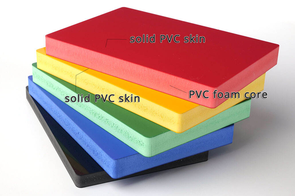 4*8ft 3layers pvc co-extruded board glossy surface manufacture