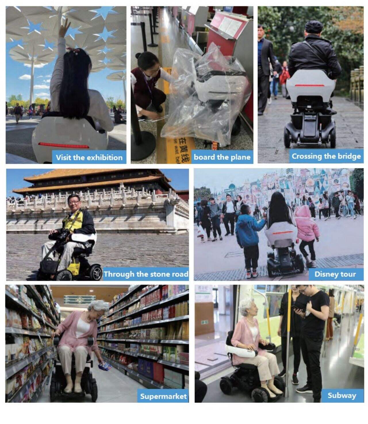 KSM-609 4 Wheels Wireless Portable Detachable Power Mobility Scooter, Handicapped All Terrain Electric Wheelchair Scooter details