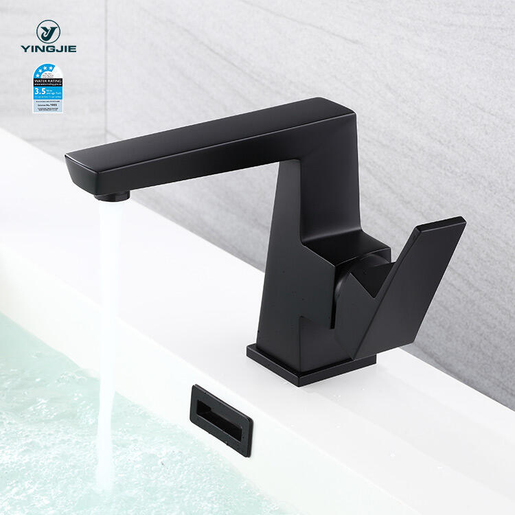 black bathroom single hole modern bathroom water basin faucet supplier