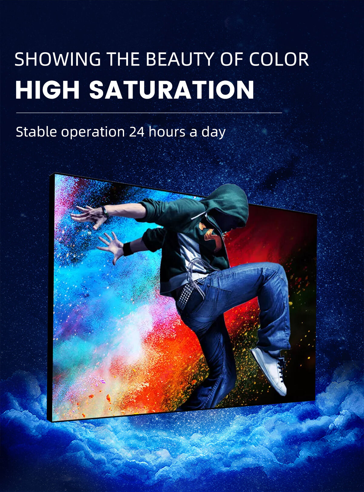 HD led screen video hd advertising p2.5 indoor led screen indoor advertising screen factory