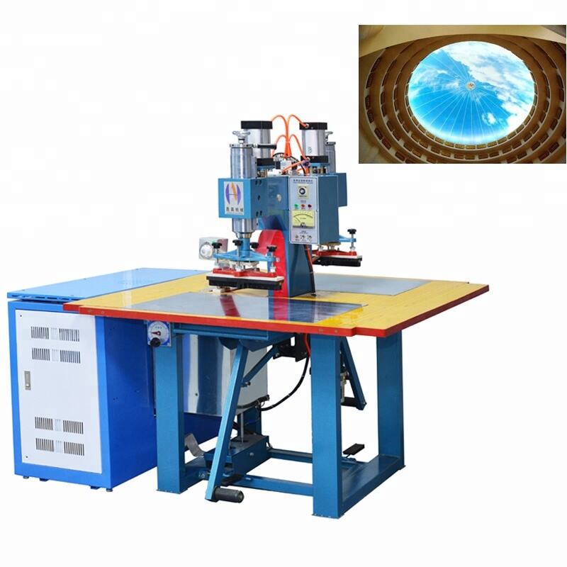 High frequency double head ceiling soft film welding machine