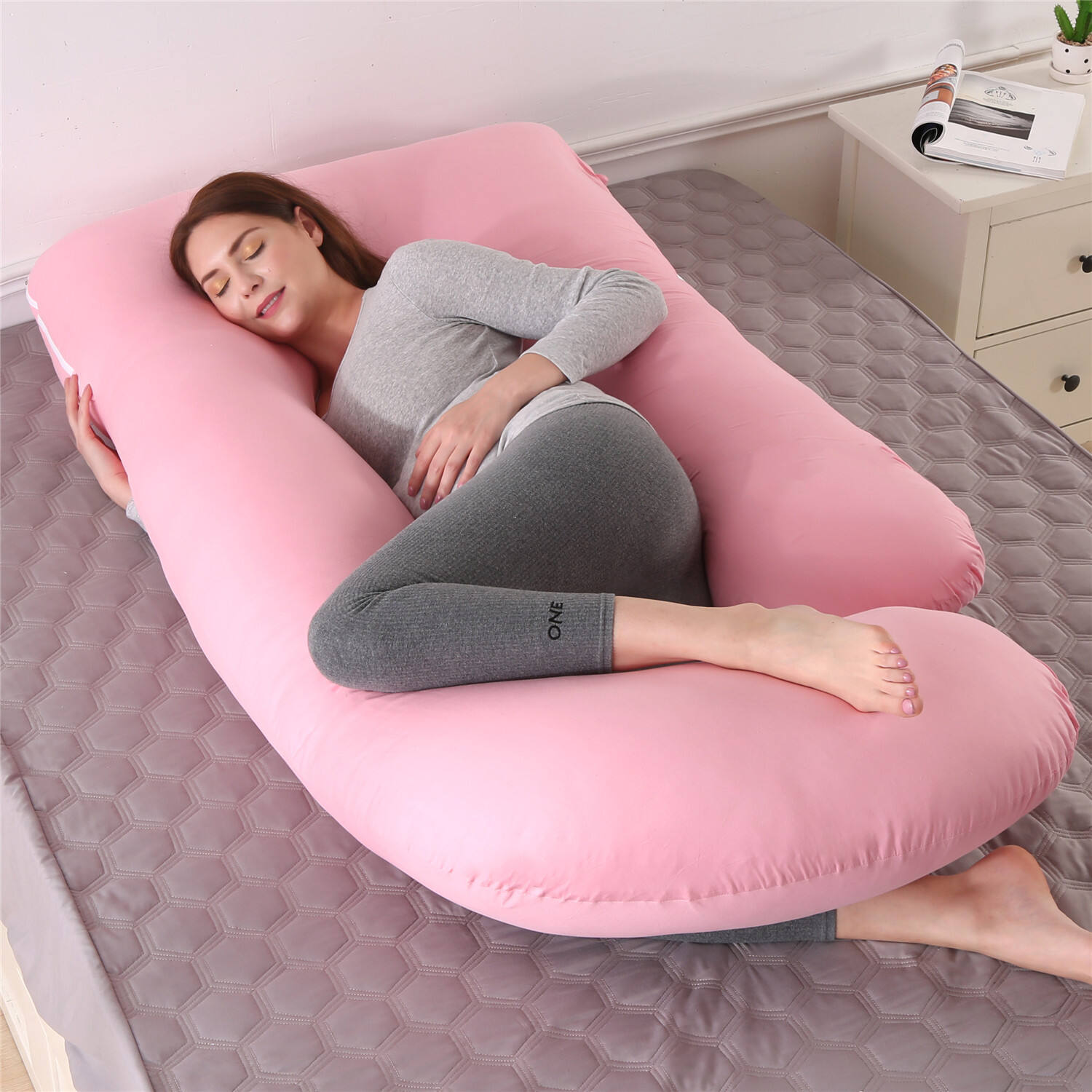 Pregnancy Pillows for Sleeping Maternity Pillow for Pregnant Women U Shaped Side Sleeper Pregnancy Pillow 59'' Full Pregnant manufacture