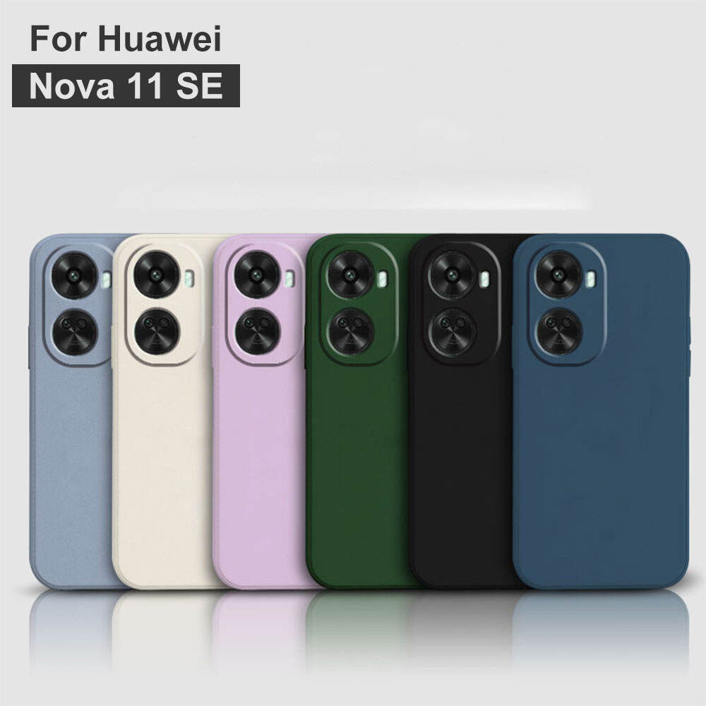 Tpu Phone Case For Huawei Nova 11 Se Pc Solid Color Silicone Precision Hole Camera Lens Protection Cases details