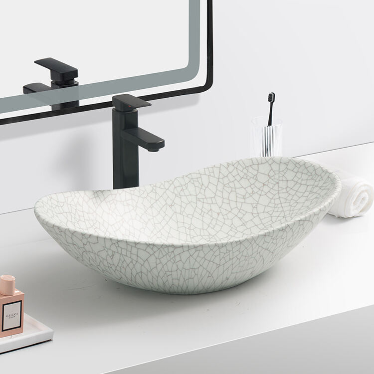 quality ceramic sanitary wares art marble basin for bathroom supplier