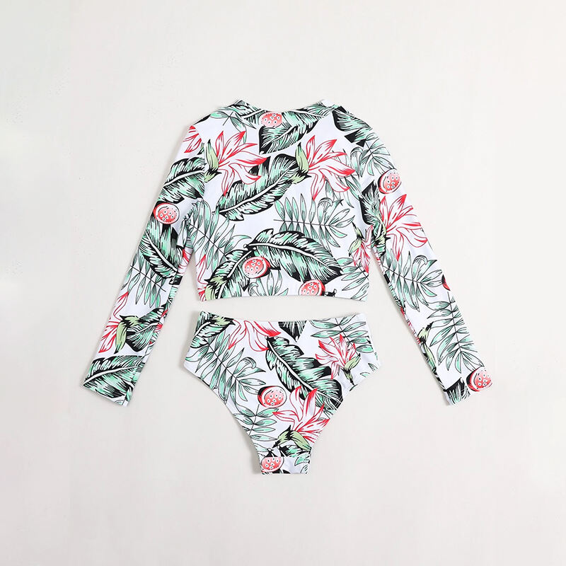 Two-piece Plant Swimwear manufacture