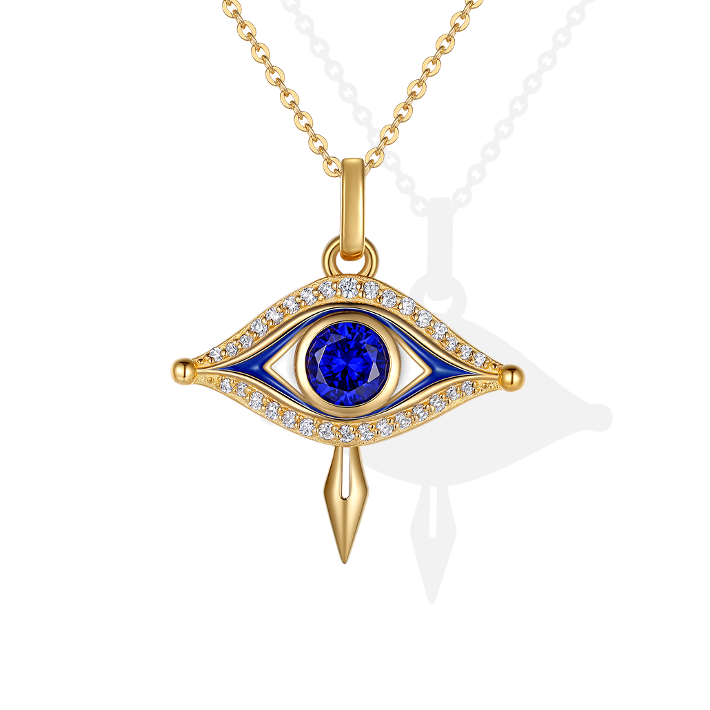 Special Design Eye Of Truth Pendant With 18k Gold Plating