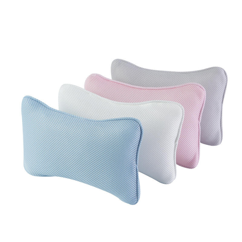 4D Air Mesh Thick Soft Bathtub Pillow Back Neck Support Pillow, Spa Cushion for Tub Relaxing Headrest Bath Pillow supplier