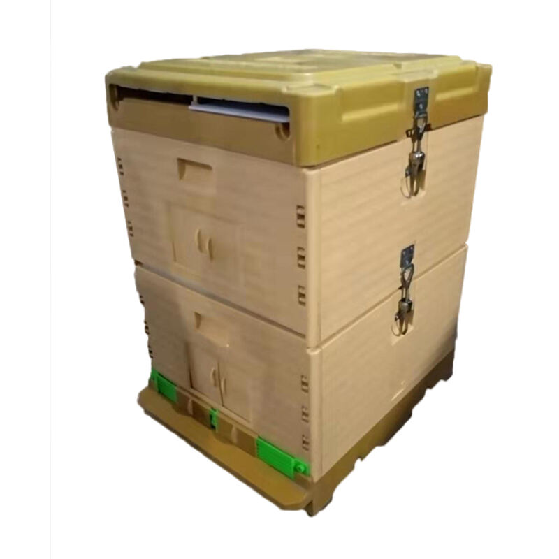 eps & pvc duplex iacuit plastic alvearium: premium beekeeping apparatu cum polypropylene plastic alvearia & boxes - comprehensive alvearium commeatus