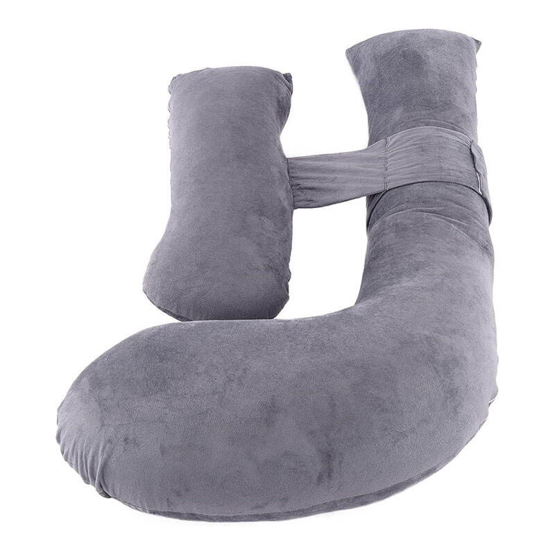 Wholesale Velvet Sleeping Support H-Shaped Women full body pregnancy pillow for mom hugging pillow