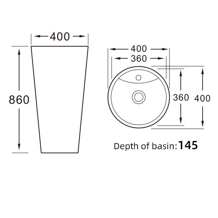 Factory Unique Design Matte Black  High Quality One Piece Customization Pattern Freestanding Basin manufacture