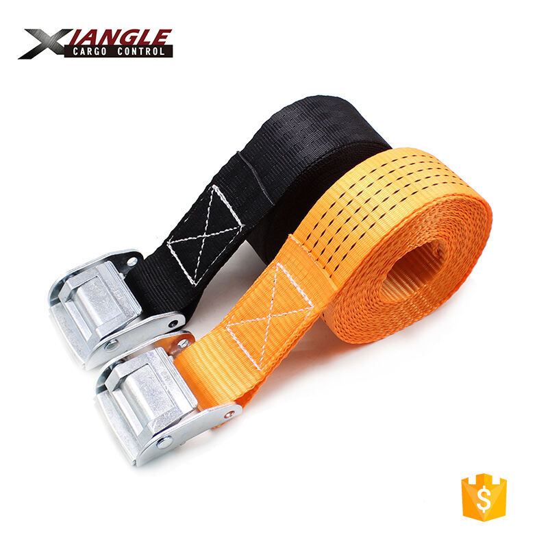 Best motorcycle 25mm polyester webbing cargo lashing 1 inch 550kgs cam buckle tie down straps details